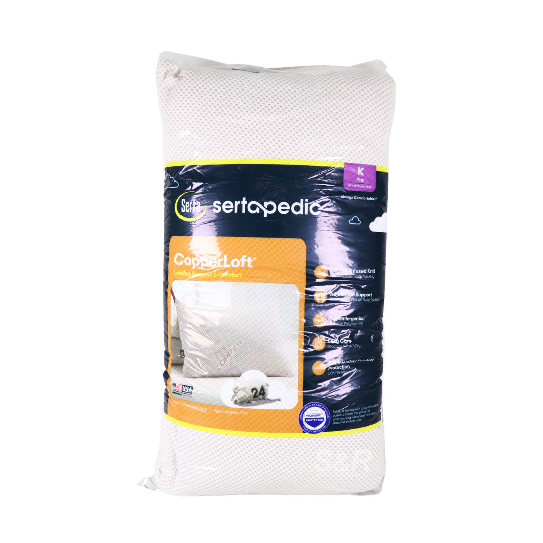 Serta Copper 20 x 36in Pillow King Size